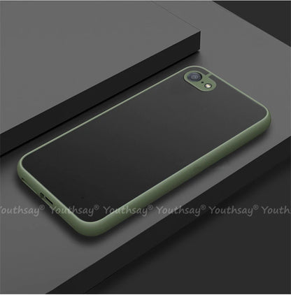 Funda para iPhone SE 2022, funda para iPhone SE 3, 2022, 2020, 8, 7 Plus, funda de silicona mate translúcida de goma para iPhone SE 2022.