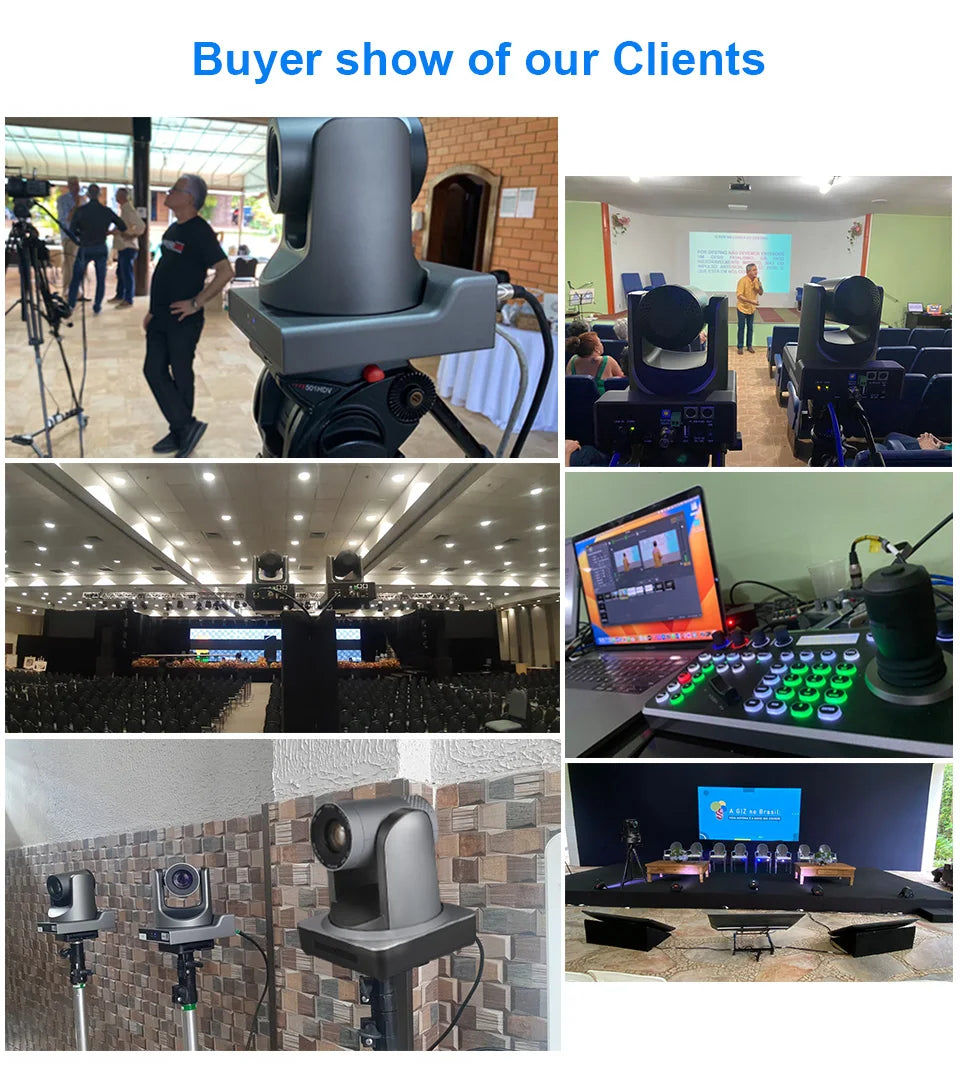 Ai-Auto Tracking 4K Conference Camera PTZ Video 10x 20x Zoom HDMI USB IP Live Streaming Camera For Business Events Youtube Obs