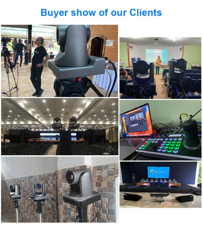 Ai-Auto Tracking 4K Conference Camera PTZ Video 10x 20x Zoom HDMI USB IP Live Streaming Camera For Business Events Youtube Obs