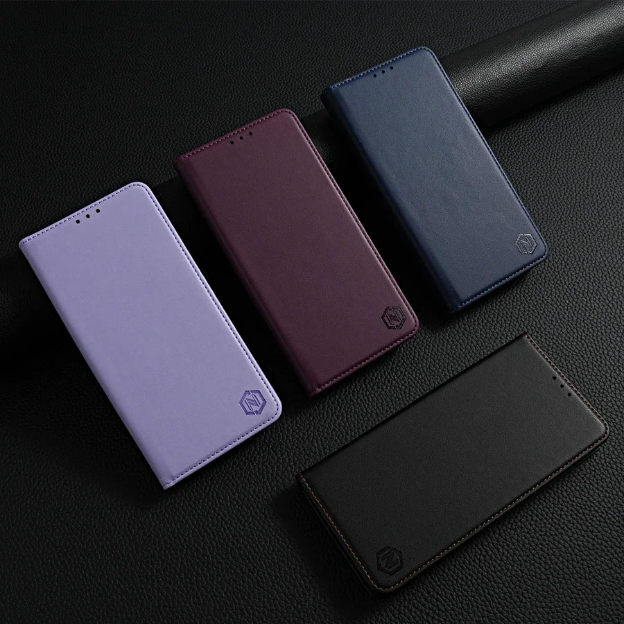 Wallet Skin friendly Magnetic Card Slot Flip Leather Case For Xiaomi 14T 13T 11T Poco X6 C65 C75 Redmi 14C 13C 13 12C 10C 9A 9C