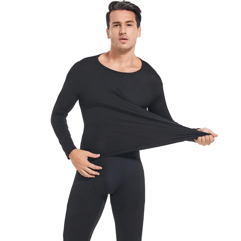 Thermal Underwear for Men Long Johns With Fleece Lined Set Set Cold Weather Winter Top Bottom