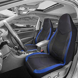 High Back Air Mesh Fabric Car Seat Covers Sporty Design Airbag Compatible Fit For Most Car Suv Truck Van Seat Cushion