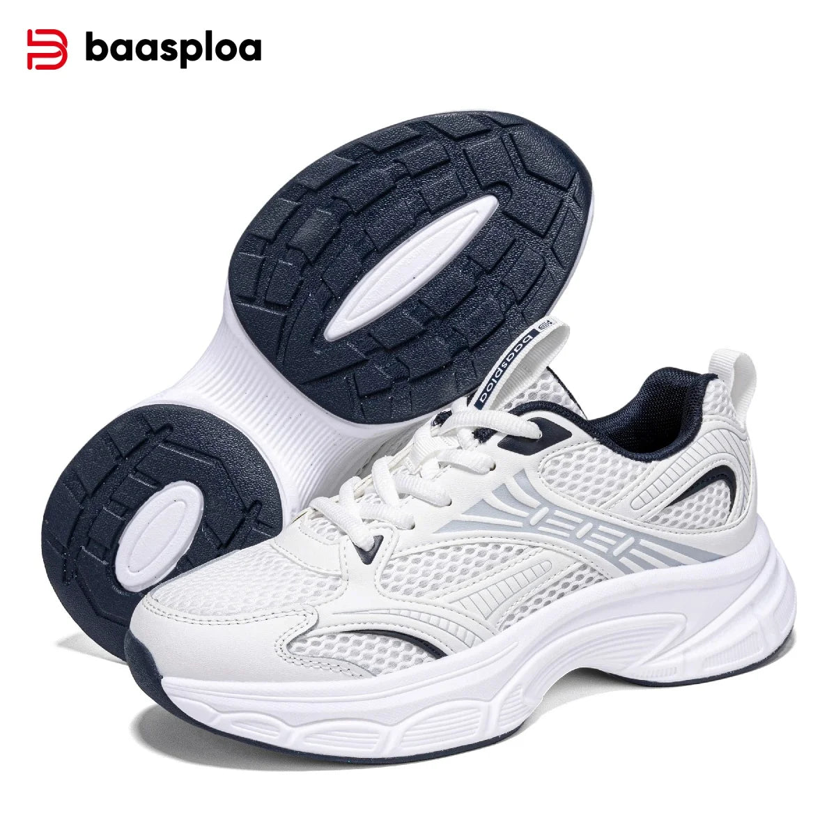 Baasploa Women Running Shoes 35-42 Fashion Lightweight Mesh Breathable Sport Shoes Comfort Soft Female Outdoor Casual Sneakers