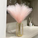 Artificial Pompom Grass, Pompass Branches, Faux Soft Stems, Plants Vase Filler, Home Boho Decor, Flower Arrangement, 10pcs 
