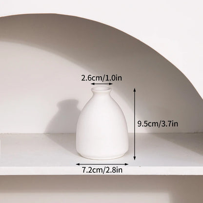 Ceramic Flower Vase Retro Table Decorative Vase Dried Flower Arrangement Pot Home Wedding Gifts Aesthetic Vase Desktop Ornament