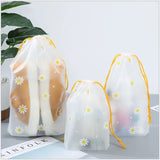 Clear Waterproof Travel Makeup Bag Cosmetic Organizer Drawstring Storage Bag Toiletry Bag