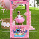 Disney Lilo And Stitch Photo Booth Frame Props Children's 1st Birthday Party Shooting Background Props Baby Party Decoration
