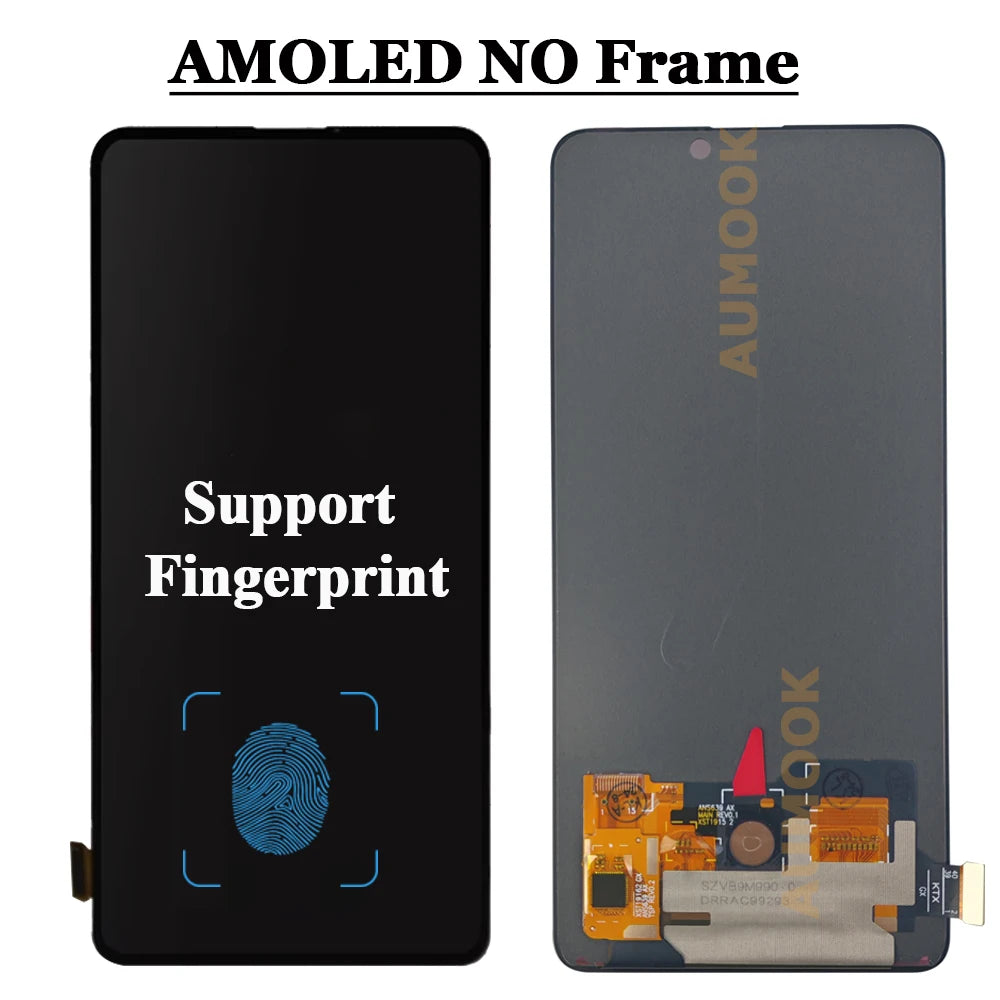 6.53" AMOLED For Xiaomi MI 9T Pro/MI 9T LCD Display Touch Screen Digitizer Assembly With Frame for Xiaomi Redmi K20 Pro /K20 LCD