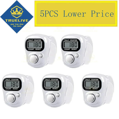 5/3/1PCS Mini Electronic Finger Counter Hand Tally Clicker Counter Ring Digital Counters Knitting Row Counter Stroke Contador