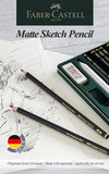 Faber-Castell 8/12pcs Set Matte Sketch Pencil Art Graphite For Sketch Black Lead Writing Drawing Graphite Pencils Supplies