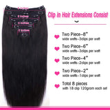 Aplique de cabelo Humano liso de tic tac Extensões Invisível
