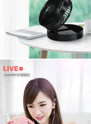 2025 new folding telescopic free adjustment fan charging usb multi-function outdoor portable home desktop floor-standing fan