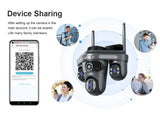 LS VISION 15MP Three Screen WiFi Camera Outdoor Three 360°Rotation PTZ IP Camera Human Auto Tracking Video Surveillance Cam CCTV