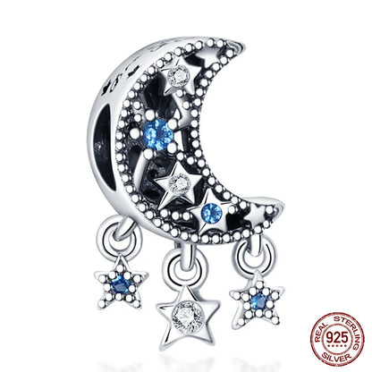 Ocean Series - Original Genuine 925 Sterling Silver Turtle Crab Mermaid Charm Beads Suitable for 3mm Bracelet DIY Making Pendant