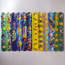 3/6/12pcs Pokemon Bracelets Pikachu Figures Anime Wristband Child Slap Band Puzzle Toys Boys Girls Birthday Party kids toy Gifts