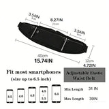 Professional Running Waist Bag Sports Belt Pouch Mobile Phone Case Men Women Hidden Pouch Gym Sports Bags Running Pack