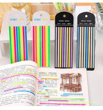 160 unidades de cintas adhesivas transparentes para resaltar, extraíbles, Morandi Neon, notas adhesivas transparentes, útiles escolares y de oficina.