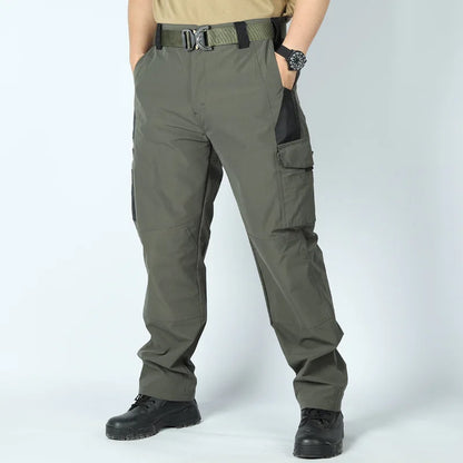 Men's Quick Dry Tactical Pants Water Resistant Outdoor Pants Lightweight Stretch Cargo Hiking Mountain Fishing Camping Pants