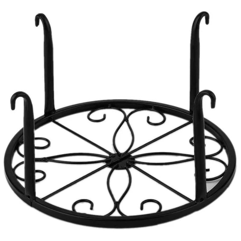 Wrought Iron Potted Stander Flower Pot Rack Stand Basion Display Shelf Garden Plant flower Holder Balcon Round Decor Ra