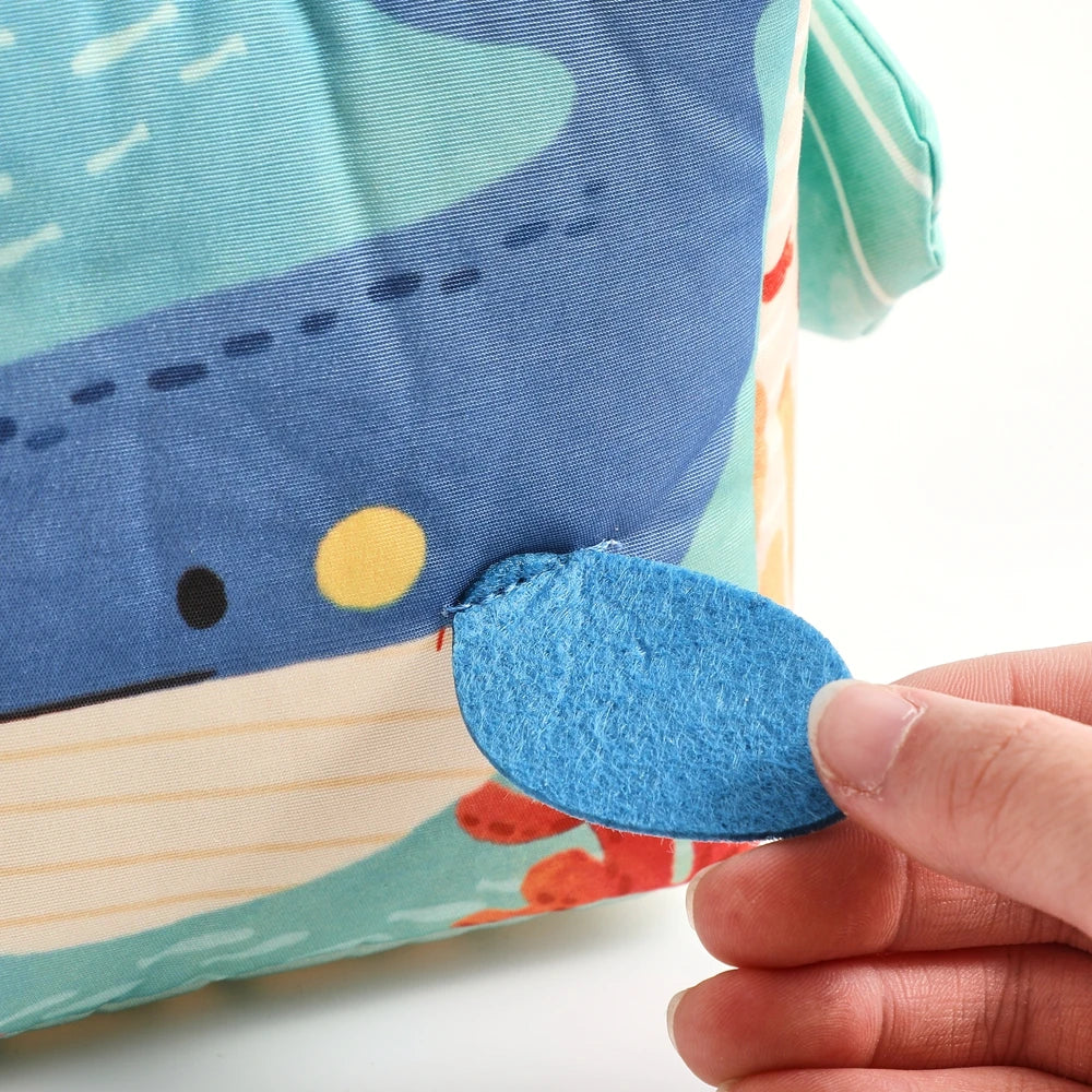 Baby Toys Magic Tissue Box Cotton Finger Exercising Montessori Busy Board Game Educational Toy Soft Rattle Game Ocean Cloth Book