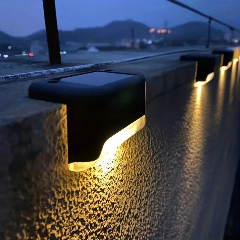 16 PCs Solar Outdoor Deck Lights Commercial Street LED Step Lights suitable for balconies terraces stairs fences lanes paths