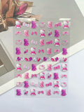 Super Mini Phone Leopard Print Luggage Tags Nail Art Diy Loptop Phone Shell Water Bottle Waterproof Stickers