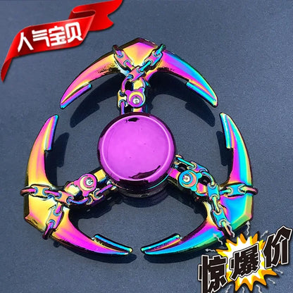 Anti-Anxiety Fidget Toy for Kids Adults Finger Spinner Rainbow Color Metal Alloy 28 Styles Decompression Toy Gifts 