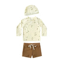 2025 Summer Baby Boys Swimsuit Long Sleeves One Piece Swimwear for Kids Toddler Cartoon UPF50+ Rash Guards Infant Bathing Sui