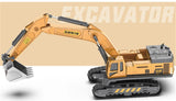 Juguetes para niños, tractor de aleación, excavadora, buldózer, grúa en miniatura, camión, modelo de vehículo agrícola de ingeniería fundido a presión, regalos para niños