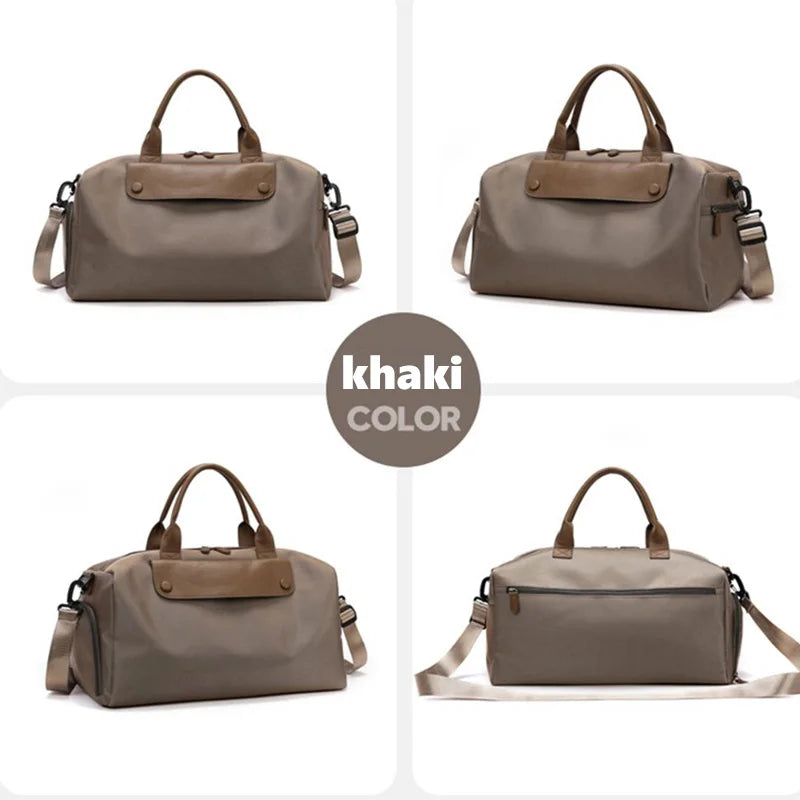 Customizable Name Crossbody Sports and Fitness Bag Oxford Cloth Women's Bag Luggage Bag Lightweight Short Distance Travel Bag
