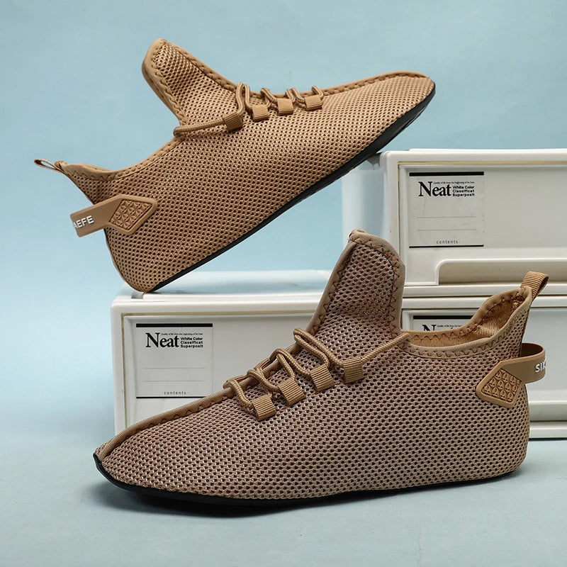 MAEDEF Mens Casual Shoes High Quality Lightweight Running Shoes Man Sneakers Lace Up Flats Shoes Male Outdoor Sports Tennis Shoe