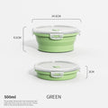 Collapsible Food Storage Containers Silicone Lunch Box with Lid Food Bowls Kitchen Stackable Lunch Box for Pantry Freezer Safe