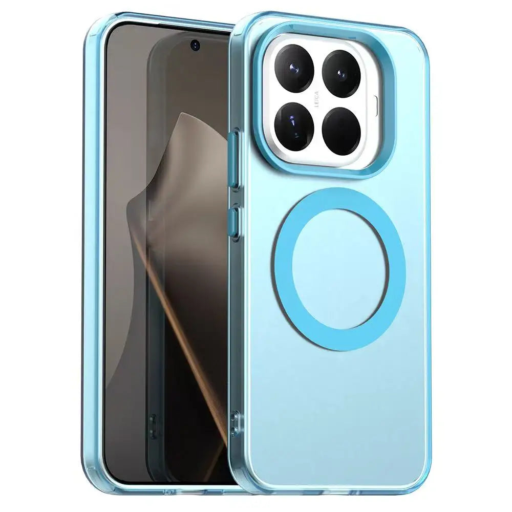Luxury Matte Candy Magnetic Wireless Charging Transparent Case For Redmi Xiaomi 14T Pro 15T 15TPro For Magsafe Shockproof Cover