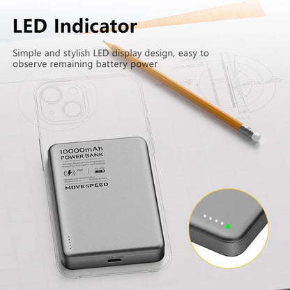 MOVESPEED S10 Magnetic Power Bank 10000mAh 15W Wireless Fast Charge PD20W Mini Portable PowerBank for iPhone Samsung Xiaomi