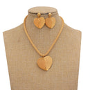 Jewelry Set For Women  Gold Plated With Necklace Pendant Nigerian Wedding Jewelry