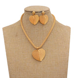Jewelry Set For Women  Gold Plated With Necklace Pendant Nigerian Wedding Jewelry