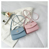 PU Versatile and Fashionable Portable Small Square Bag Single Shoulder Crossbody Bag Luxury Designer Handbag Women's Bags