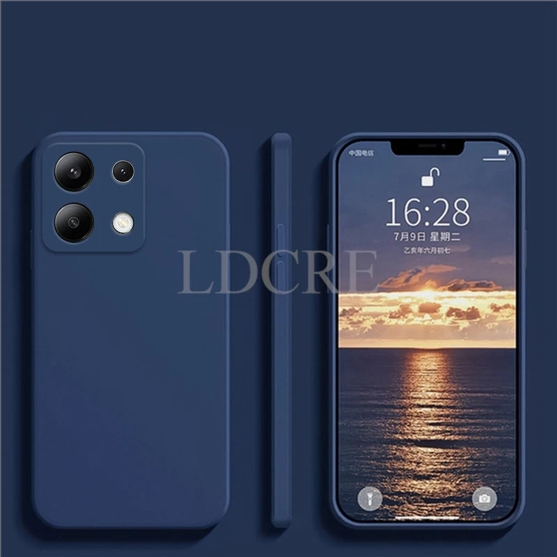 For Xiaomi Redmi Note 13 Case Liquid Silicone Cover Redmi Note 13 Pro Plus Case TPU Protective Phone Case Redmi Note 13 Cover