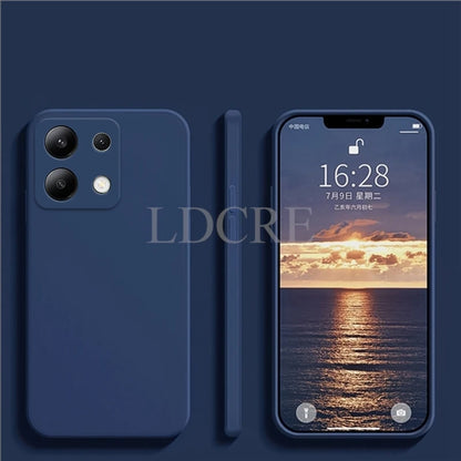 For Xiaomi Redmi Note 13 Case Liquid Silicone Cover Redmi Note 13 Pro Plus Case TPU Protective Phone Case Redmi Note 13 Cover