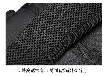 Unisex Foldable Expandable Nylon Backpack Lightweight Casual Large Capacity Multifunctional Outdoor Sports Travel Bag