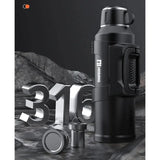 316 Stainless Steel Insulated Thermos Bottle, 1L, 2L, 3L, Outdoor Travel Coffee Mugs, Thermal Vacuum Water Bottle, Thermal Mug