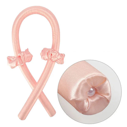 Heatless Curling Rod Headband, Sem Calor, Cachos De Seda, Fita De Cabelo Rolos, Dormir, Soft Headband, Acessórios De Cabelo Preguiçoso