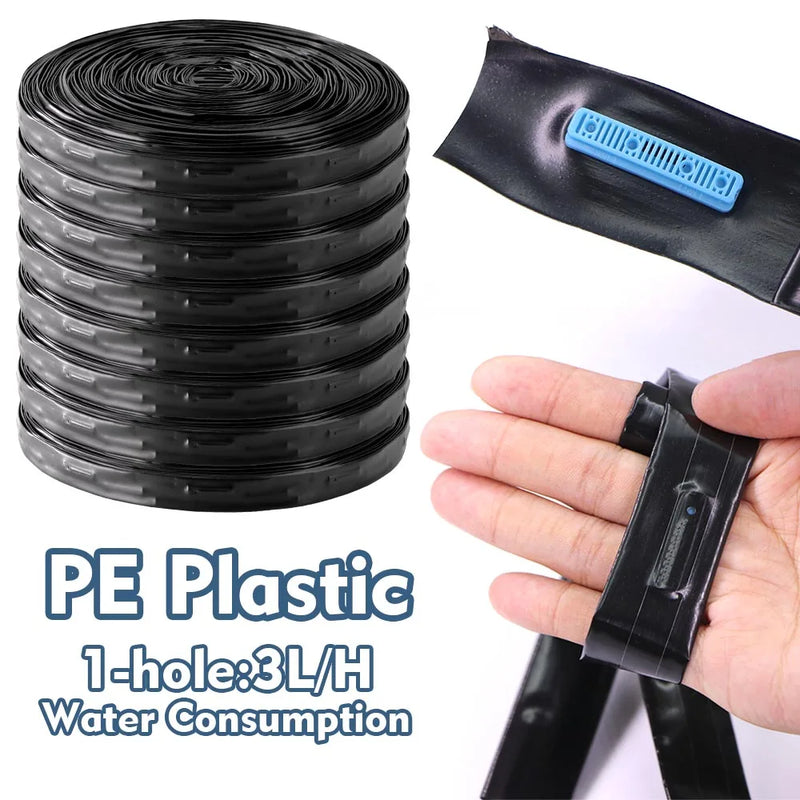 50/100m fita de gotejamento 16mm espaçamento de tubulação pe 10-40cm para jardim estufa rega fazenda irrigação agrícola imersão mangueira gotejador