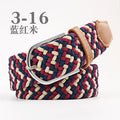 Stretch Woven Belt Unisex Canvas Belts Fashion Casual Student Belt Women Cinturon Male Waistband 105cm