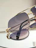 Ollymurs  Frameless Brushed SunglassesDesigner CT0427S CAR Card Home New Men's Comfortable Fashion Anti-ultraviolet Sunglasses