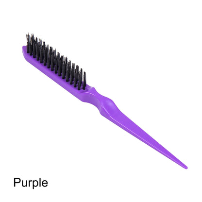Cepillo de pelo de nailon de alta calidad para mujer, 1 unidad, para peinar el cabello, cola de caballo, esponjosa, de viaje, accesorios de peluquería.
