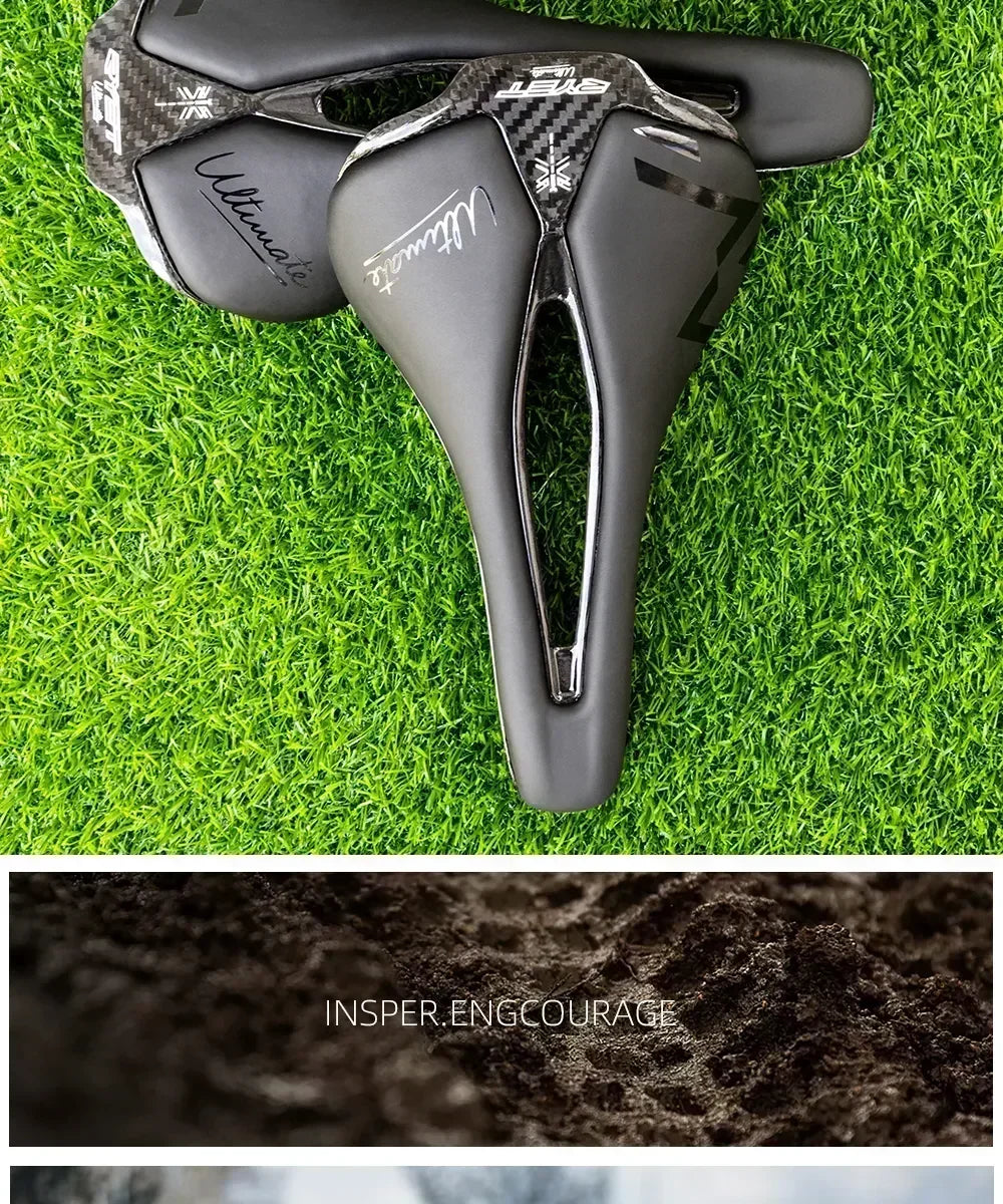 RYET Bicycle Saddle Ultralight Racing Bike Full Carbon Bike Seating Saddles 115g 7x9mm Road Sports Cushion Cycling Accessories