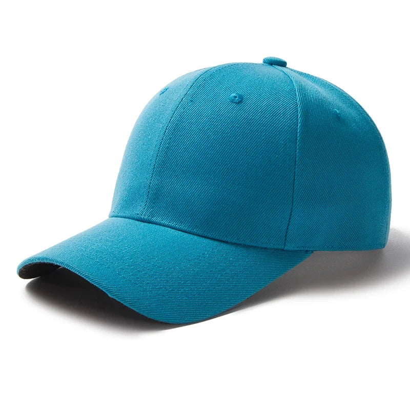 Solid Color Baseball Caps for Women Men Summer Sun Hats Adjustable Snapback Hats Unisex Street Hip Hop Hat Sun Visor Caps