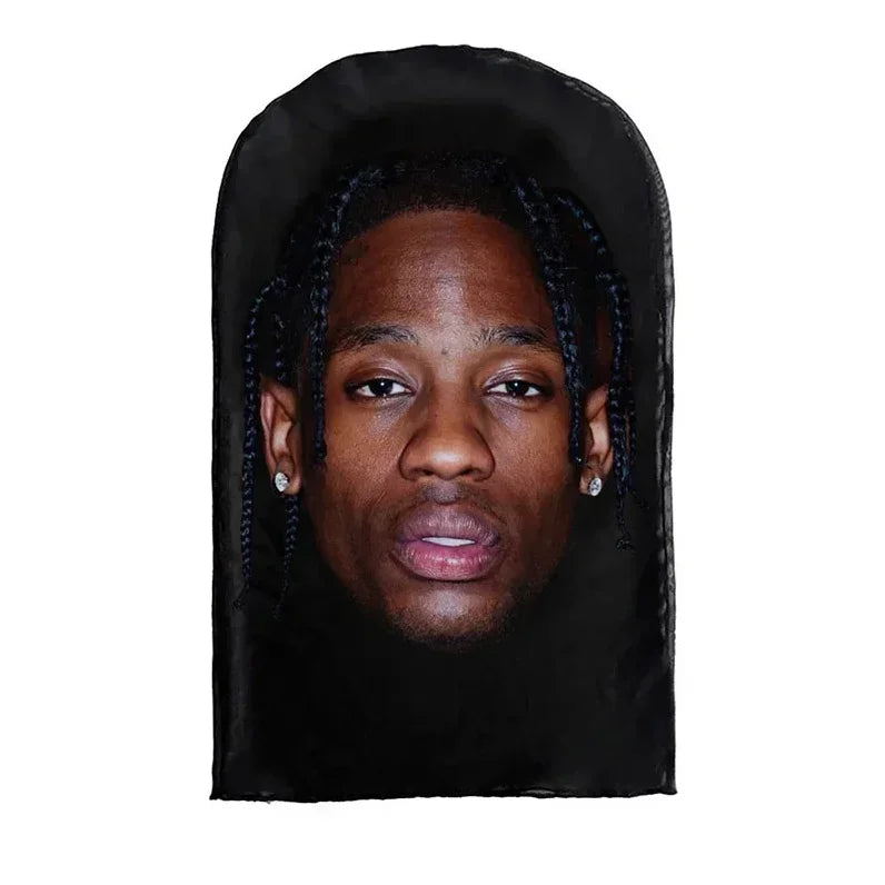Nova Máscara de Rosto Inteiro Unissex Estilo Kanye/Drake, Impressa em 3D com Malha Elástica – Ideal para Cosplay, Festas e Simulações (Estilo Balaclava)
