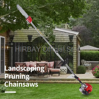 43cc 2 Stroke Gasoline Engine Pruning Saw High Branch Hedge Trimmer Strimmer High Branch Chainsaw Multi-Purpose Garden Tools